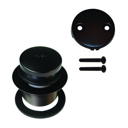 Westbrass Tip Toe Tub Trim Set W/ Two-Hole Overflow Faceplate in Oil Rubbed Bronze D93-2-12